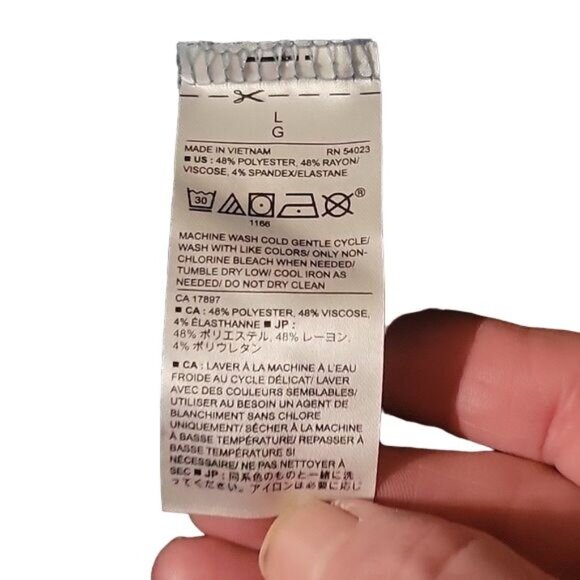 Banana Republic Womens Light Blue Cowl Neck Knit Sweater Long Sleeve Size‎ L - Picture 7 of 7